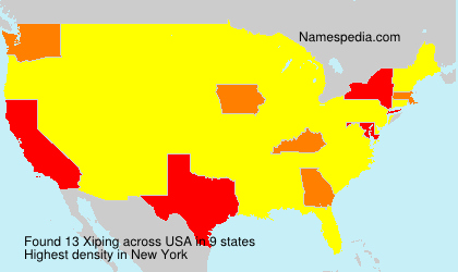 Surname Xiping in USA