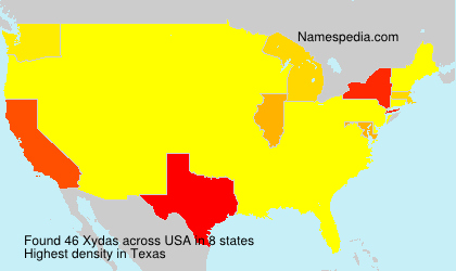 Surname Xydas in USA