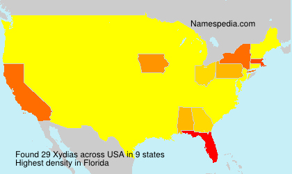 Surname Xydias in USA