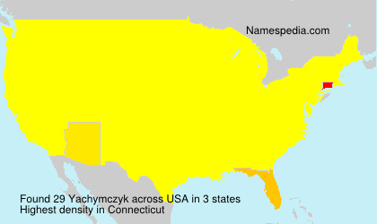 Surname Yachymczyk in USA Surname Yachymczyk in USA