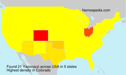 Surname Yacovazzi in USA Surname Yacovazzi in USA