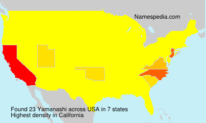 Surname Yamanashi in USA Surname Yamanashi in USA