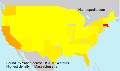 Surname Yanco in USA Surname Yanco in USA