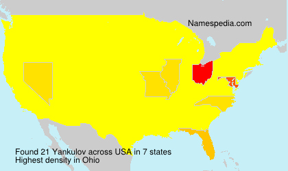 Surname Yankulov in USA Surname Yankulov in USA