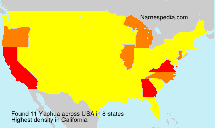 Surname Yaohua in USA