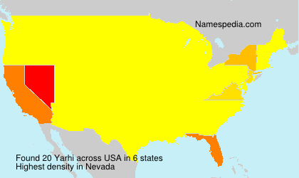 Surname Yarhi in USA