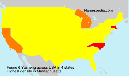 Surname Yasheng in USA