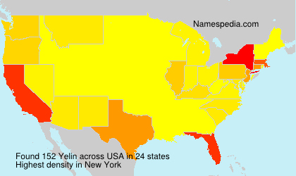 Surname Yelin in USA