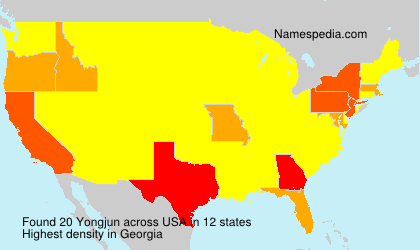 Surname Yongjun in USA Surname Yongjun in USA