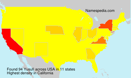 Surname Yusufi in USA