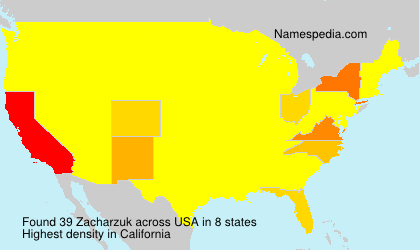 Surname Zacharzuk in USA