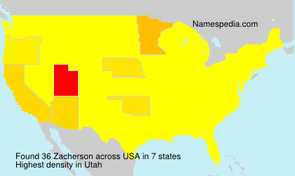 Surname Zacherson in USA Surname Zacherson in USA