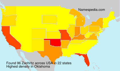 Surname Zachritz in USA