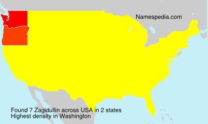 Surname Zagidullin in USA Surname Zagidullin in USA