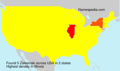 Surname Zalesinski in USA
