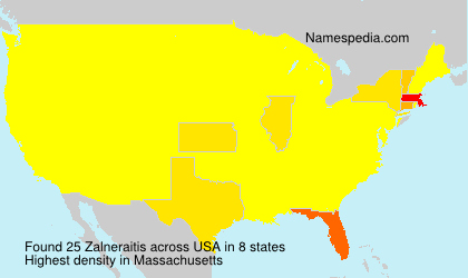 Surname Zalneraitis in USA Surname Zalneraitis in USA