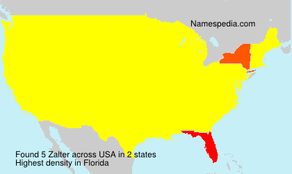 Surname Zalter in USA Surname Zalter in USA