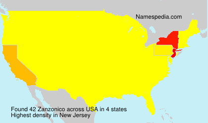 Surname Zanzonico in USA