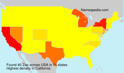 Surname Zao in USA