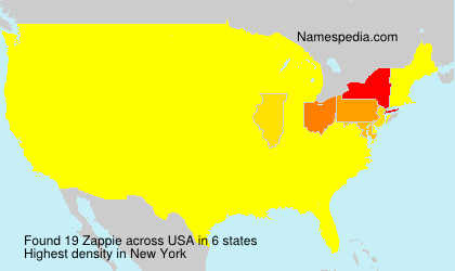 Surname Zappie in USA Surname Zappie in USA