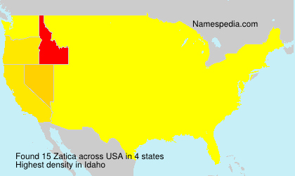 Surname Zatica in USA