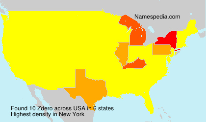 Surname Zdero in USA