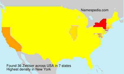Surname Zektser in USA Surname Zektser in USA