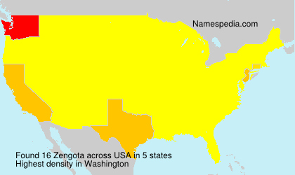 Surname Zengota in USA