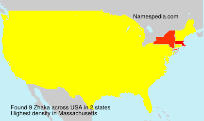 Surname Zhaka in USA