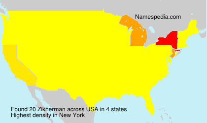 Surname Zikherman in USA Surname Zikherman in USA