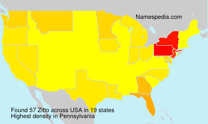 Surname Zitto in USA