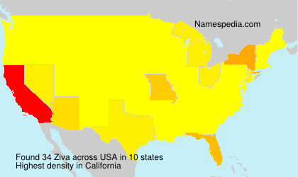 Surname Ziva in USA
