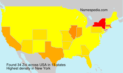 Surname Zoi in USA