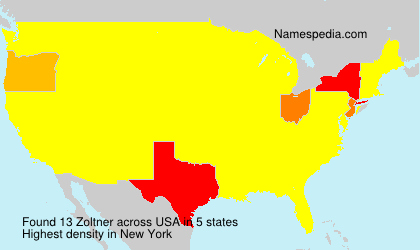 Surname Zoltner in USA