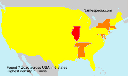 Surname Zozo in USA