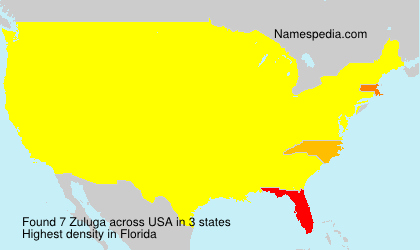Surname Zuluga in USA Surname Zuluga in USA
