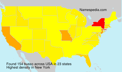 Surname busso in USA