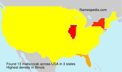 Surname maliszczak in USA